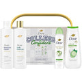 Dove Shower Caddy College Confident Gift Set – Cucumber &amp Green Tea Body Wash Intensive Repair Shampoo Daily Moisture Conditioner Cool Essentials Deodorant for Women (5 Piece Set)