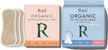 Rael Bundle - Organic Cotton Cover Incontinence Regular Liners (48 Count) Reusable Cloth Pantyliners 1 Pack (Brown 3 Count)