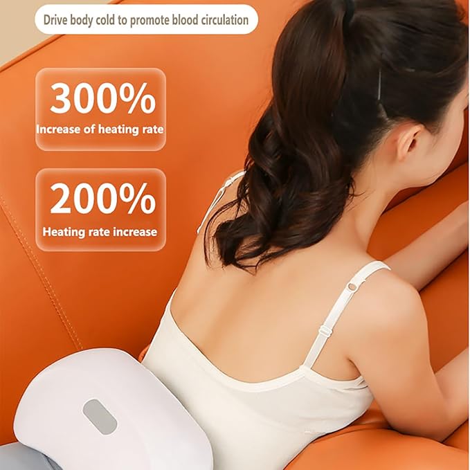 Electric Abdominal Massager Tummy Kneading Instrument 3 Gear Adjustment 12 Magnet Assist Deep Massage Big Double Disc Massage Stomach Maintenance for Abdominal Back Neck and Legs