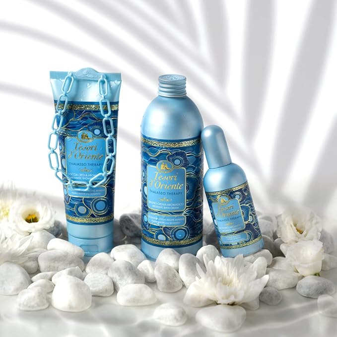 Tesori d'Oriente Bubble Bath for Women Foaming Bath Relaxing Body Wash and Skin Care - 500 Ml/16.91 Us Fl Oz - [Italian Import] (Thalasso Therapy)