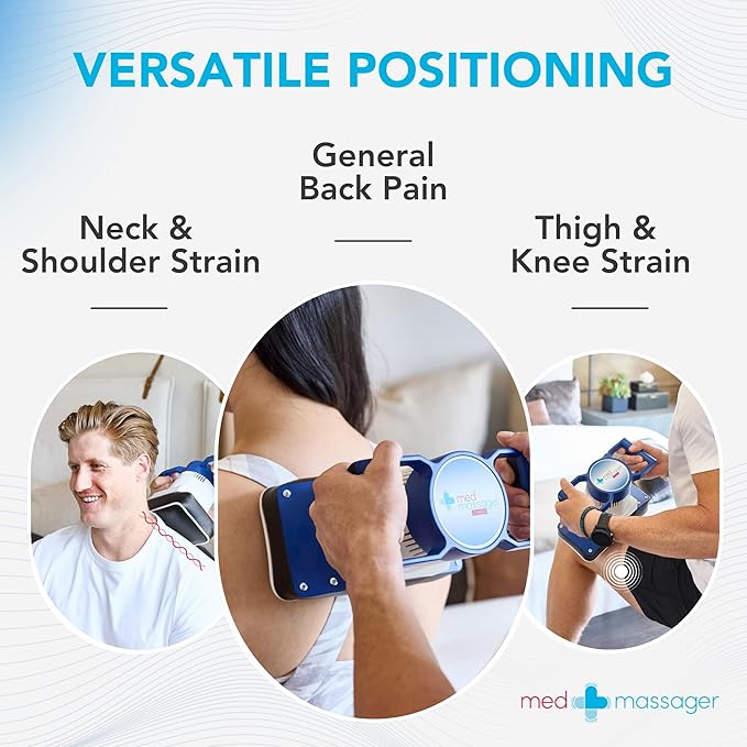 MedMassager Body Massager Classic | Deep Tissue Massage Therapy Unit at-Home Massager Dual Speed Motor Portable Relaxation &amp Relief - Reduces Pain &amp Improves Blood Circulation MMB01