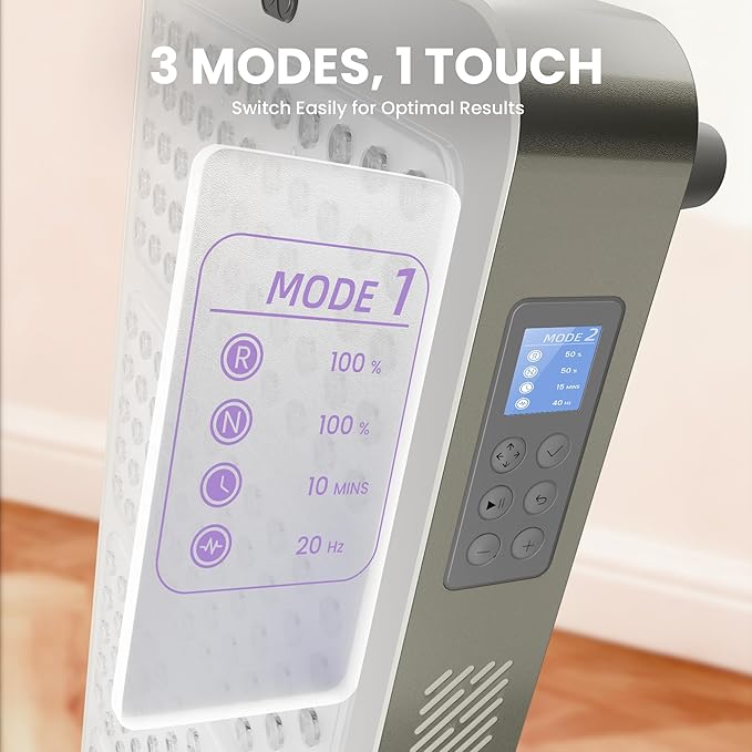 Red Light Therapy Panel - 660nm &amp 850nm Infrared Light Therapy Lamp with Smart App Control 330 LEDs High Power Device at Home for Body Face Recovery Skin Health 650W (PRO650)