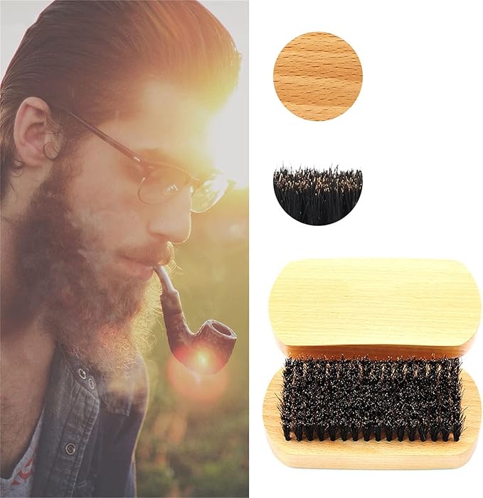 Shaving Brush Set Foam Soap Wooden Beard Brush Comb Head Styling Accessories