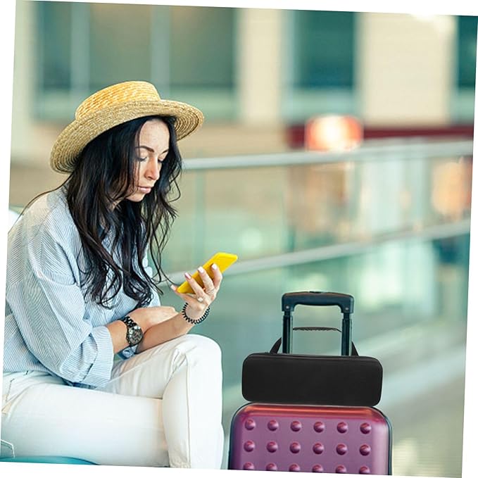 WOONEKY Travel Hair Brush Case Hair Curler Bag Travel Case Compact Lightweight