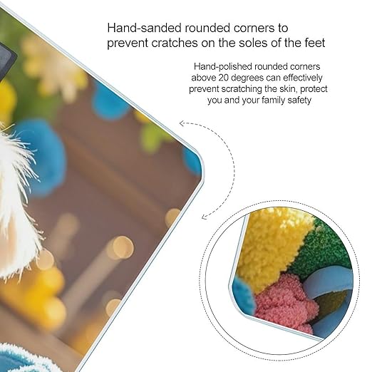 Cute Maltese Puppy Weight Scale Highly Accurate Digital Weighing Scale with Large LCD Display Smart Bathroom Scales for Home Bedrooms and Gift Giving