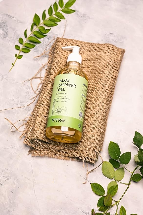 The Vitro. Aloe Vera Shower Gel | Hydrating &amp Nourishing Body Wash with Aloe Vera Glycerin &amp Honey | 500 ml