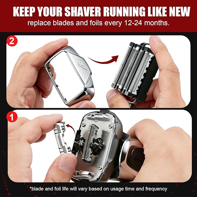 WES9032P Replacement Outer Foil and Inner Blade SetCompatible with Panasonic ARC5 5-Blade Shavers ES-LV97-KES-LV67-KES-LV95-Sfor Men's Shaving（3Packs）