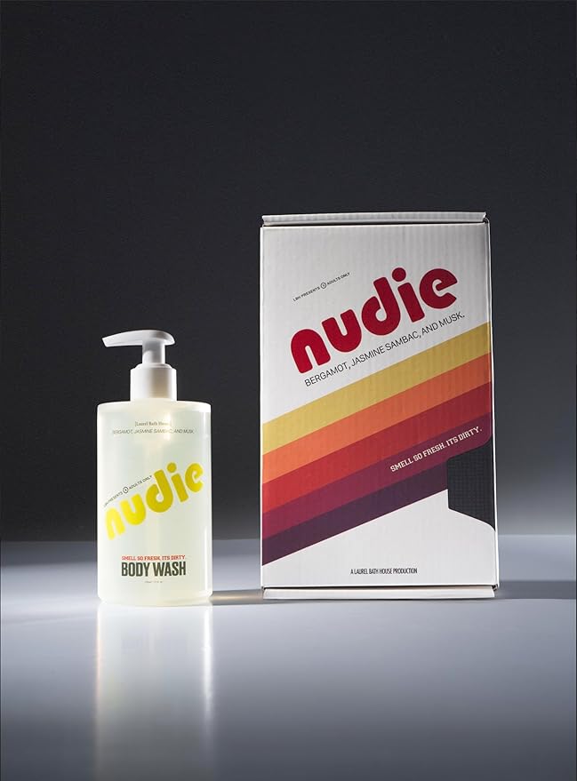 Nutrient-Rich Body Wash | Cleanse Nourish &amp Strengthen Skin with Niacinamide | Free From Parabens Sulfates &amp Phthalates (350 ml NUDIE) (Medium Nudie)