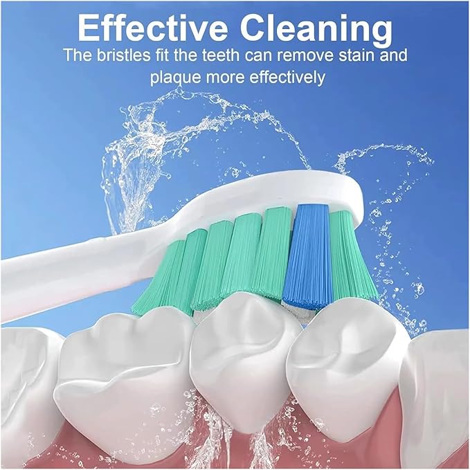 4-16pcs Toothbrush Replacement Heads Compatible with PH Replacement Heads Electric Brush Head for 4100 5100 6100 9023(6 Green 6 Blue-1)