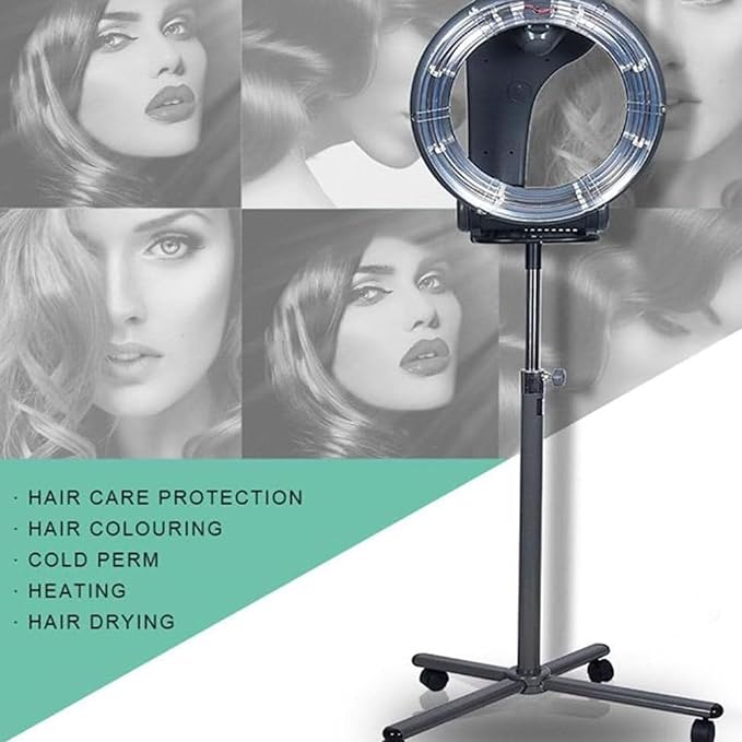 Hair Salon Color Processor Dryer with Rolling Base 6 Mode Conditioner/Perm for Hair Care at Salon and Home (800W)