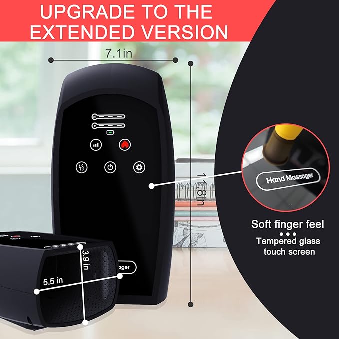 Gifts for Women/MenBirthday Gifts for Women - Hand Massager with Heat - Gifts for Mom DadTeen Girl Gifts Trendy Stuff(Black)