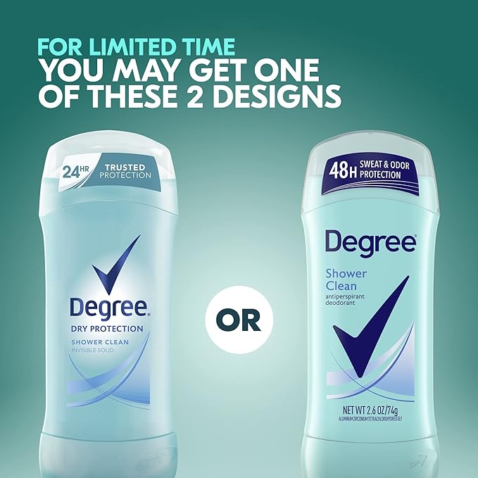 Degree Deodorant Womens Motion Sense Shower Clean 2.6 Ounce (Pack of 3)