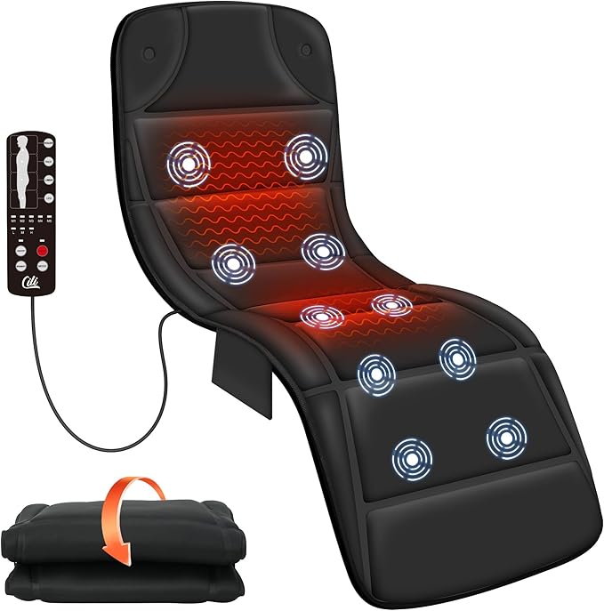 CILI Full Body Massage Mat with Heat Vibration Back Massage Pad Full Body Massager for Bed Chair Sofa Massage Mattress Pad