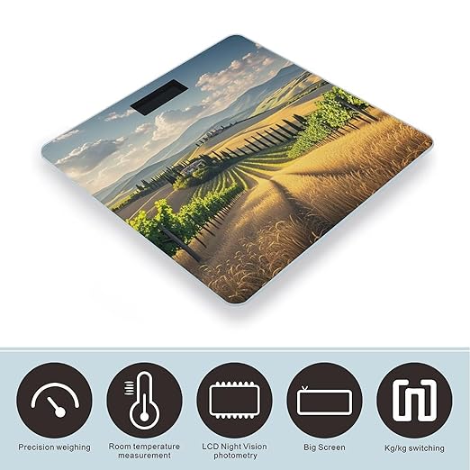 Italy Tuscan Scale for Body Weight Smart Scales Digital Bathroom Scale High Precision Weighing Scales with Large Display Weighing Machine for People
