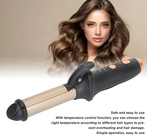 2-in-1 Hair Straightener and Curling Iron with Adjustable Temperature for Versatile Styling
