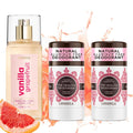 Lavanila Vanilla Grapefruit Deodorant (2-pack) + Hair &amp Body Perfume Mist - Bright &amp Fresh With Madagascar Vanilla &amp Juicy Grapefruit