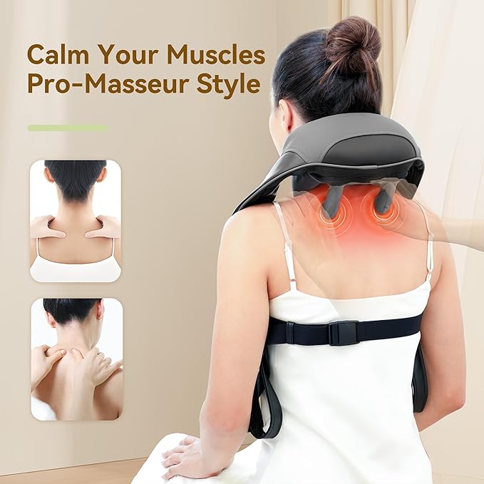 Snailax Full Body Massage Mat and Neck Massager Bundle