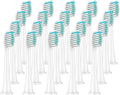 15/20Pcs Replacement Brush Heads Compatible for Philips Sonicare HX3/HX6/HX9 Series Electric Toothbrush HX6064(20Pcs White)