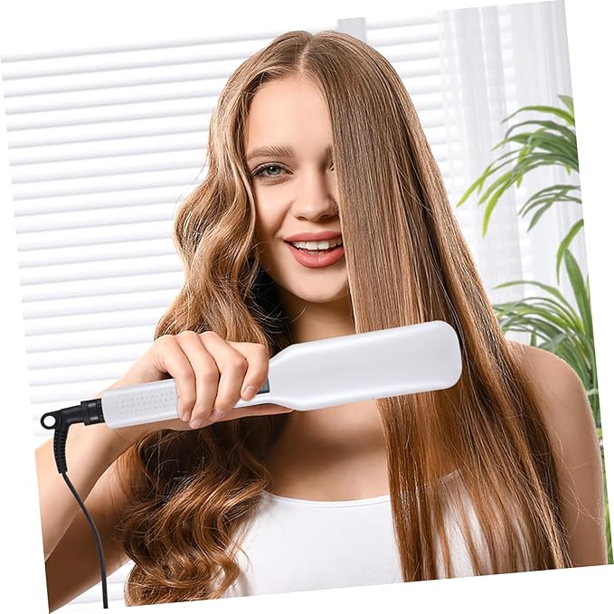 Hair Straightener and Curler Flat Iron Coated Steam Hair Straightener Iron