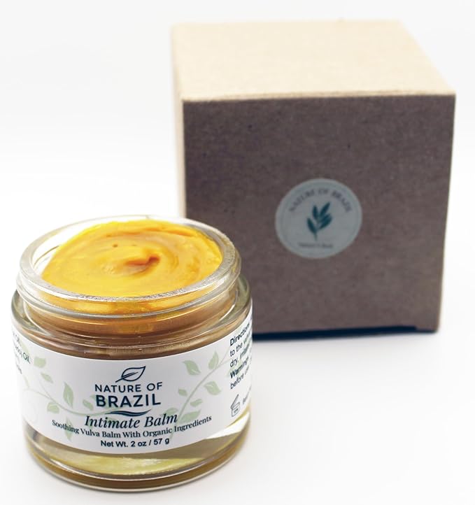 Vulva Balm - Intimate Skin Moisturizer for Dryness Itching &amp Menopause Relief - Hormone Free 100% Natural &amp Organic Ingredients - 2 oz