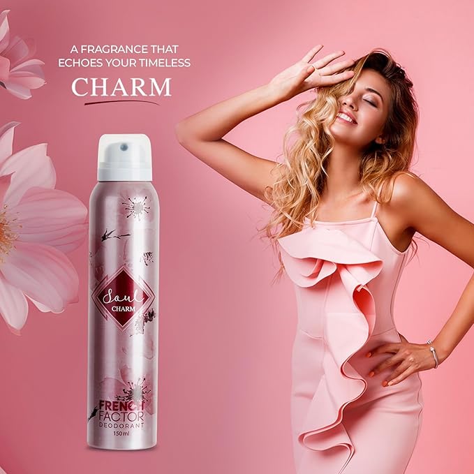 VIVA Real Women &amp Girl's Fragrance Soul Charm Combo Deodorant Spray - (Pack of 2) Unbeatable Fragrance for Hours.
