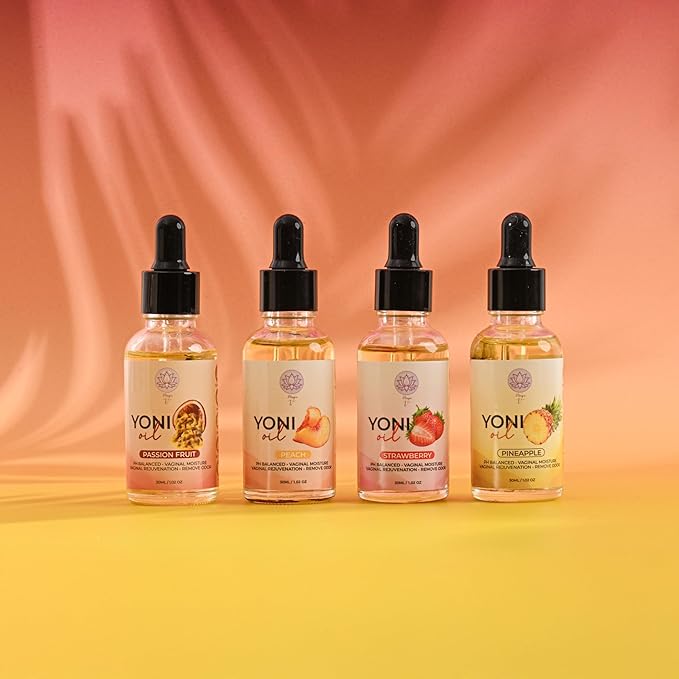 Magical V Yoni Oil for Women Organic Feminine Care Vaginal Moisturizer for Wetness Fruit Fantasy Bundle Ingrown Hair Ph Balance Feminine Body Oil Deodorant Eliminates Odor with Essential Oils