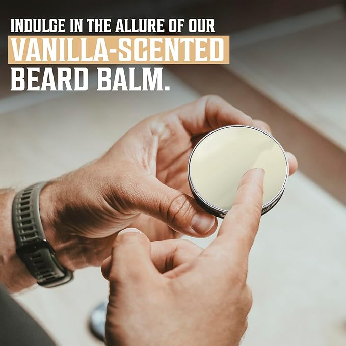 Viking Revolution Natural Boar Bristle Brush and Pear Wood Comb Set for Men Sandalwood Beard Oil and Spiced vanilla Beard Balm with Argan and Jojoba Oil - Beard Softener Strengthens and Moisturizes