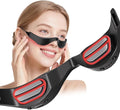 Under-Eye Red Light Therapy Glasses Rechargeable Therapy Device Microcurrent Eye Massager Eyes Bag Remover for Dark Circles Eye Bags &amp Wrinkles