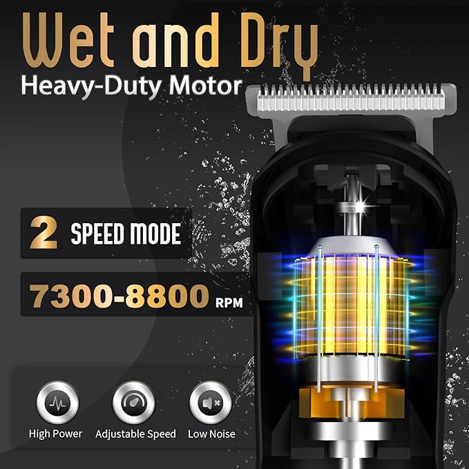 Ufree Beard Trimmer for Men Waterproof Electric Razor for Nose Body Face &amp Mustache Cordless Hair Clippers Shavers Grooming Kit Gifts for Men Husband Father