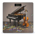 Piano Violin Music Notes Scale for Body Weight Digital Bathroom Scale Toughened Glass High Precision Scales for Body Weight with Large LCD Backlight Display Weight Scales