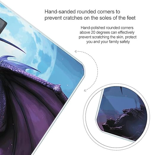 Purple Dragon Purple MoonScale for Body Weight with LCD High Precision Weighing Scales Fashion Sturdy Tempered Glass Weight Scales Easy-to-Read Digital Bathroom Scale for Daily 400lb