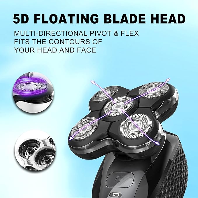 Shaver Replacment Heads Pro Head Shaver Replacement Blades Compatible with Re-ming-ton Balder Pro Head Shaver Model XR7000 precision electric razor replacement heads for bald men (3 PACKS)