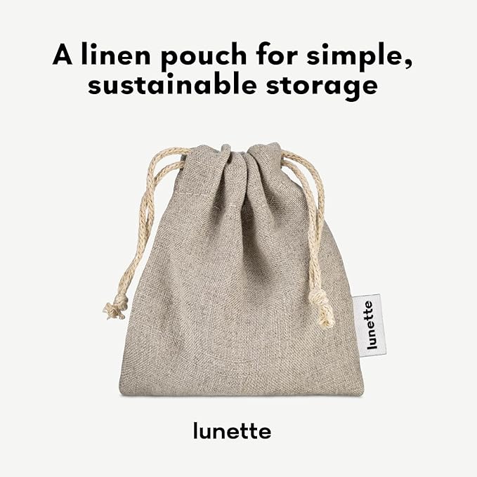 Lunette Menstrual Cup Reusable BPA Free Period Cup with 12-Hour Leak Free Comfort - Soft 100% Medical-Grade Silicone - Eco-Friendly Pad &amp Tampon Alternative – Vegan - Made in Finland - Size 2 Blue