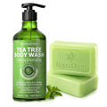 Roycederm Tea Tree Body Wash &amp Bar Soap Set – Refreshing Cleanse with Tea Tree Oil &amp Wormwood