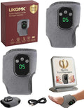 Triple Therapy Foot Massager Nerve Stimulator Portable Foots Renew Device Cordless Power Wrap Renew Device Method for Neuropathy with 3 Vibration and 5 Heat Level(2pcs)