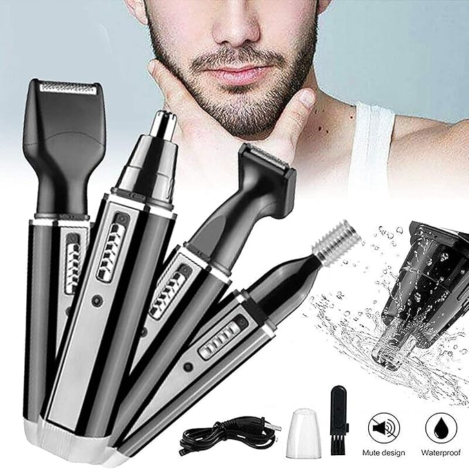 Ear and Nose Hair TrimmerUSB Rechargeable Nose Hair TrimmerProfessional Nose Hair Trimmer Clipper for Men and WomenWaterproof Dual Edge Blades for Easy Cleaning