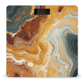 Marble Modern Art Scale for Body Weight Anti-Slip Digital Bathroom Scale Sturdy Toughened Glass Weighing Scales High Precision Safe Rounded Corners Smart Scales