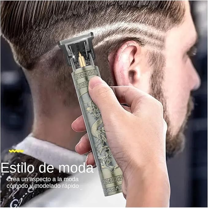Razors Vintage T9 Electric Hair Cutting Machine Hair Clipper Professional Barber Men Shaver Rechargeable Hair Trimmer for Men(Black Buddha)