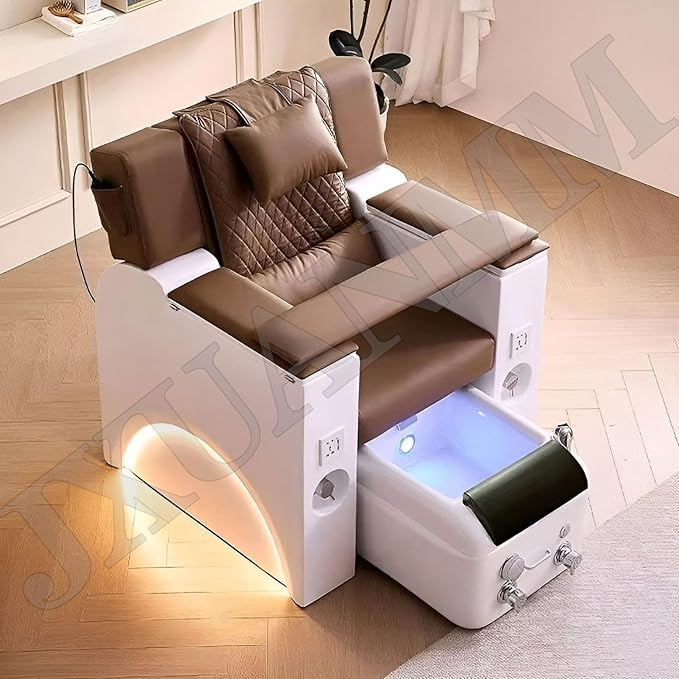 Footbath Barrel deep Foot Bath Spa with Massage Special for Hotel Salon Acrylic Pedicure Chair Bowl with Pedicure Foot Rest Massage Foot and 60PCS foot bath bags for Soaking Feet Foot Bath Basin C