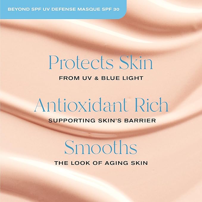 Erno Laszlo Beyond SPF UV Defense Masque SPF 30 | Blue Light &amp UV Face Sunscreen| Diminishes Signs of Aging | Antioxidant-Rich (1.7 Fl Oz)