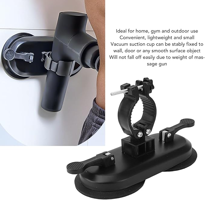 Massage Gun Holder Wall MountWall Suction Cup Massage Gun Holder Hands Massage Gun Mount for Neck Waist Back Self Massage Self Massage Gun Holder