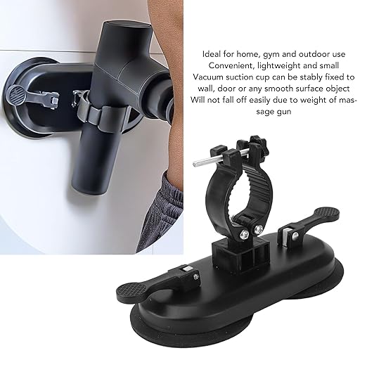 gernie Massage Gun Holder Professional Massage Gun Mount Massage Gun Holder for Back Suction Cup Self Massage Gun Holder with Adjustable Height for Most
