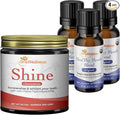 OraWellness Shine Remineralizing Natural Teeth Whitening Powder in Cinnamon + Pack of 3 Healthy Mouth Blend Organic Toothpaste &amp Mouthwash Alternative Tooth Oil