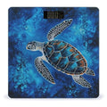Sea Turtle Blue Weight Scale for Body Weight Digital Bathroom Scale High Capacity Accurate Digital Weighing Scales and Easy-to-Read on Backlit LCD Display Scales