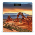 Arches National Park Scale for Body Weight High Precision Digital Weight Scales with LCD Display Anti-Slip Sturdy Slim Tempered Glass Bathroom Scale for Home Use