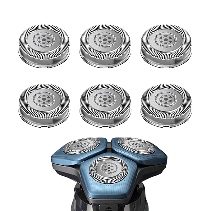 6P SH71/52 Replacement Head Compatible with Series 7000 and 5000 Upgraded SH71/52 Compatibility Double Blades for 7000 Replacement Heads.