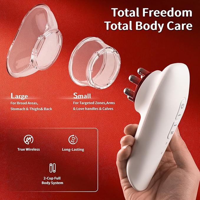 4-in-1 Body Sculpting MachinePortable Cellulite Massager Tool Body Contouring Machine for Belly Waist Arms Leg Massage