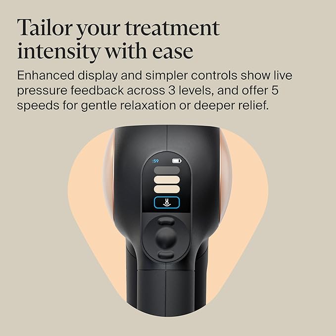 TheraGun Sense (2nd Generation) Massage Gun by Therabody - Relaxing Massage Gun with Built-in Guided Routines for Easy Stress Relief Tension &amp Sleep