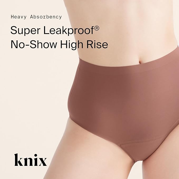 KNIX Super Leakproof High Rise Period Underwear for Women Machine Washable Reusable (1 Pack)