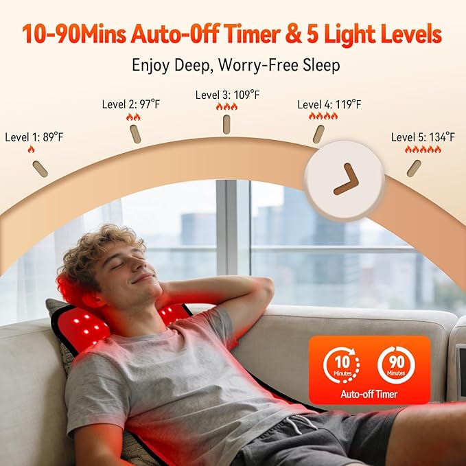 Full Body Red Light Therapy Mat with 253 LEDs 3-in-1 660nm &amp 850nm TPU Infrared Light Blanket 24 x 12 Foldable Therapy Pad with Timer Controller Pulse Modes for Home Use 48W